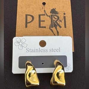 PERI’S Stainless Steel Gold Earrings